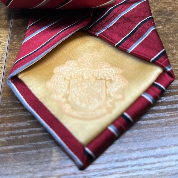 Donald J. Trump Red Striped 100% Silk tie Necktie Signature Collection - Picture 3 of 7